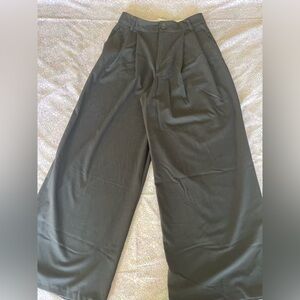 Zara Black Tailored Wide-Leg Trousers Size S